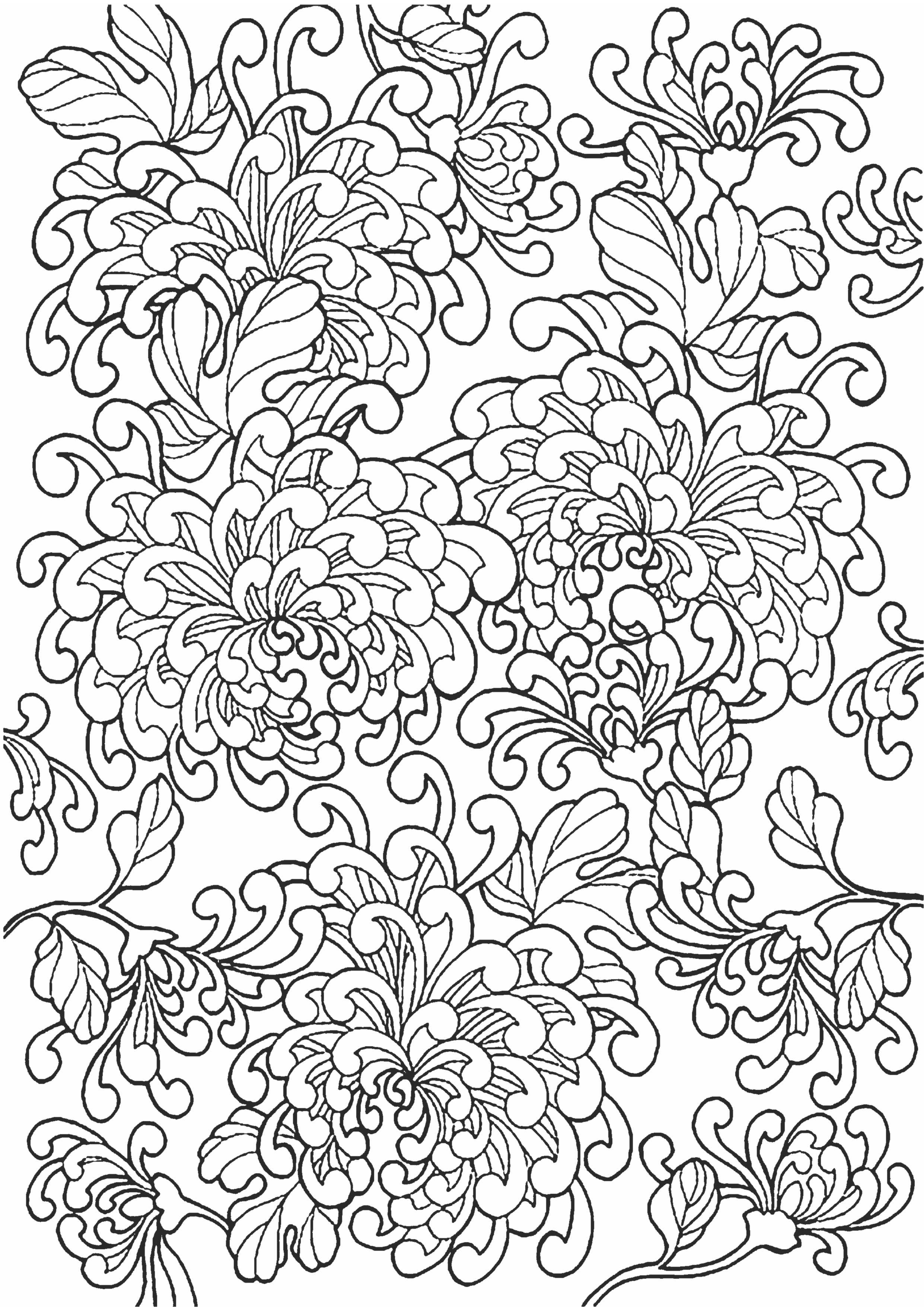 Раскраска формат А4 10 листов с наклейками Цветы